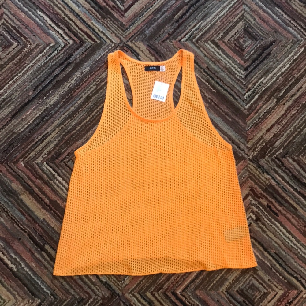 Mesh Racerback Tank Top - Picture 2 of 4